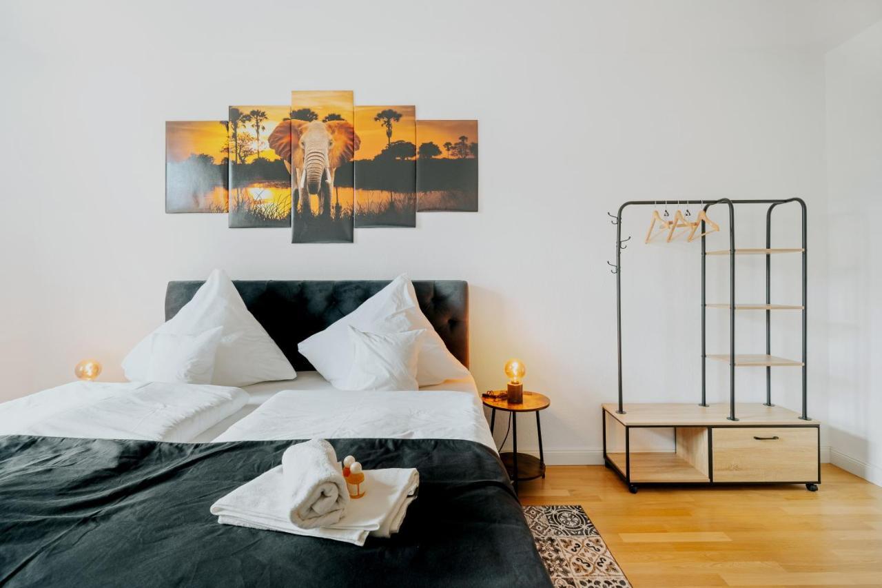 Blissplace 3 Zi Premium Apartment Nahe Getec Arena Mit Kingsize Betten Und Balkon Магдебург Экстерьер фото